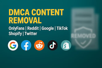 takedown remove harassing post instagram, facebook, google maps under dmca