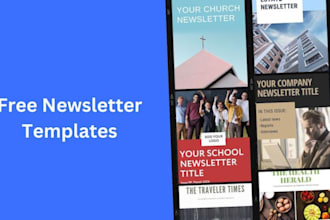 design editable, responsive mailchimp and getresponse newsletter template