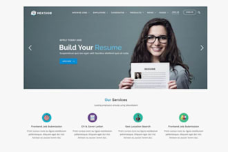 create recruitment website, job portal, job board, and staffing agency website