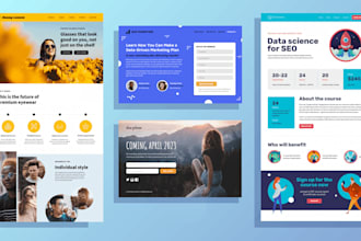 design getresponse landing page, mailchimp sales, squeeze, lead capture page