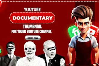 design amazing youtube thumbnails for fighting documentary