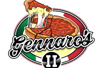 design a wonderful pizza logo with multiple revisions