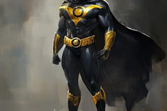 design original superhero character