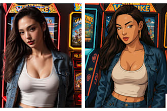 draw a fantastic gta v style illustration from your photo