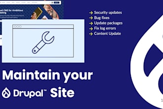 provide monthly drupal maintenance and updates