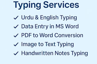 do fast and accurate urdu and english typing,