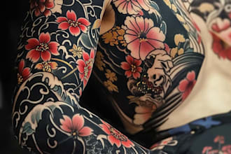 authentic japanese style tattoos for you