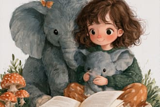 children storybook illustration watercolor