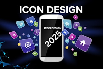 create high quality custom designed icons tailored for mobile apps