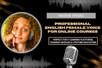 narrate your online course in fluent english