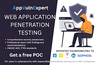 conduct web app vulnerability assessment and penetration testing