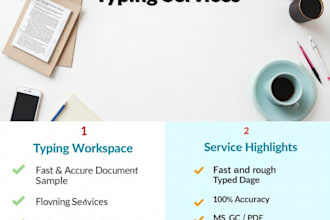 do fast and accurate typing in english and transcription
