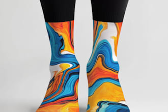 make a pattern socks design for you