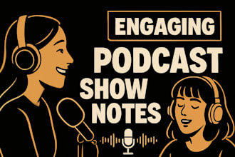 craft SEO optimized podcast show notes and summaries