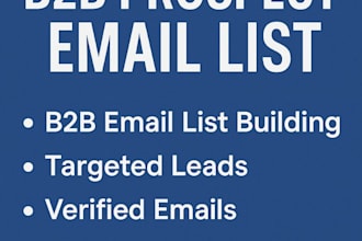 build a verified b2b prospect email list for your lead generation