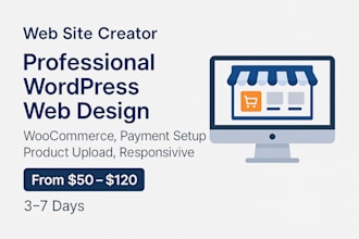 build responsive wordpress website design and web design in 24 hours