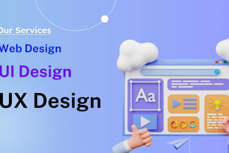design responsive website and mobile app UI UX in figma