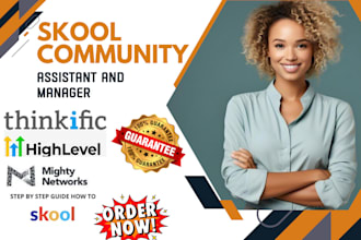 setup mighty network community manager skool community gohighlevel automation