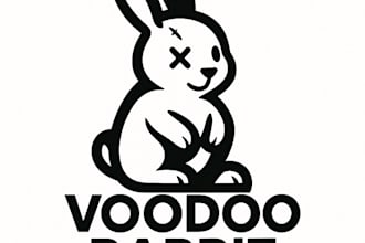 do modern rabbit media and project management logo design