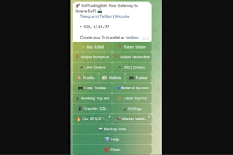 develop automate copy trading bot solana volume bot telegram crypto bot