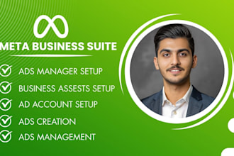create fresh meta business suite, facebook ads manager and fb ad account