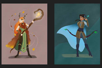 create a custom illustration of your dungeons and dragons character