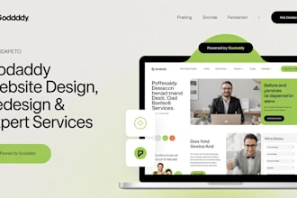 develop godaddy website godaddy website design, website redesign, godaddy expert