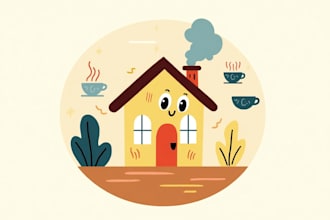 design wonderful cafe logo with unlimited revision