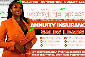 annuity insurance leads, pension, retirement planning, annuity leads google ads