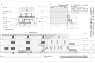 create rcp, finish schedules, 2d mep floor drawings, and permit ready drawing