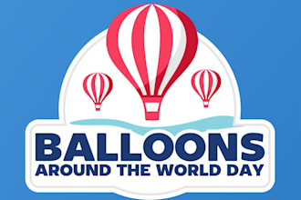 design modern awesome balloon logo