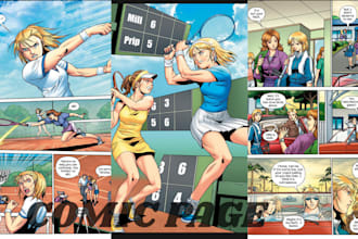 draw quality comic book art illustration comic strip storyboard graphic novel
