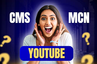 develop ai power youtube cms system, mcn music channel for monetization