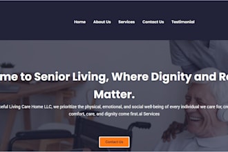 build healthcare agency website, home care staffing agency wordpress website wix