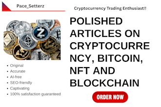 write polished articles on cryptocurrency, bitcoin, nft and blockchain