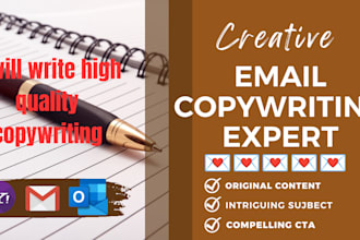 high quality email copywriting sales and and promotion email