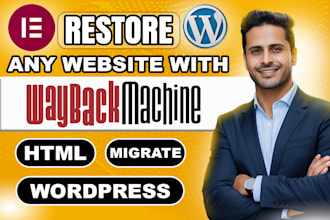 recover or restore website into wordpress from archive wayback machine