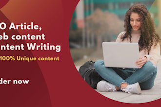 write SEO article writing, blog post or content writing