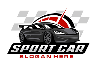 design professional car racing logo