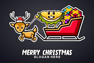 create an awesome christmas light logo