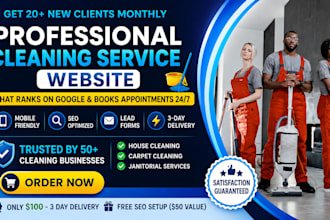 create a professional cleaning company SEO ready website