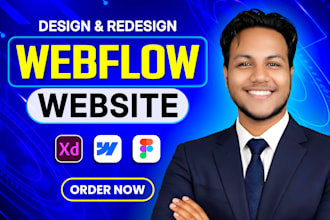 design, redesign, or develop webflow website, webflow expert