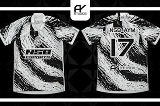 make a professional jersey design for your esports team