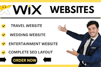 create a travel website, wedding website, multimedia website