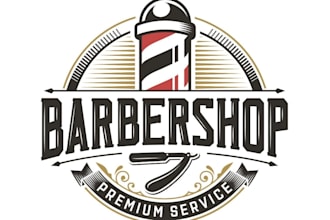 design wonderful barbershop logo