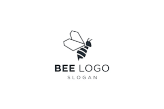 create a custom honey bee logo for business or product