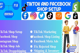 setup tiktok shop facebook shop tik tok ads shopify marketing product tagging