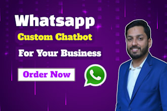 do whatsapp api setup and build whatsapp chatbot