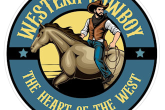 do make an modern custom cowboy logo