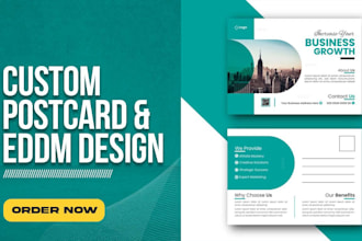 design an amazing postcard, event flyer, direct mail eddm